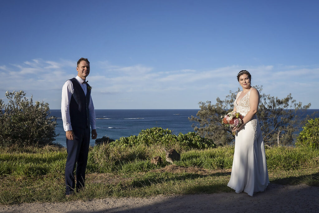 affordable straddie elopement with award winning wedding professionals