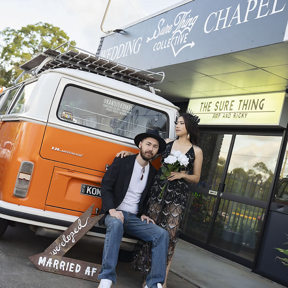 vegas style wedding chapel in brisbane redlands coast capalaba sure thing collective