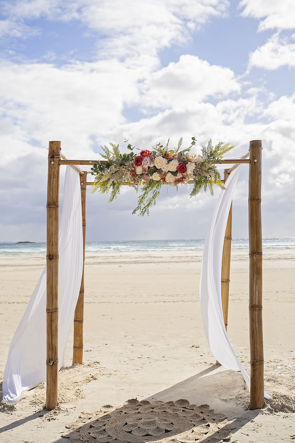 4 post bamboo arbour