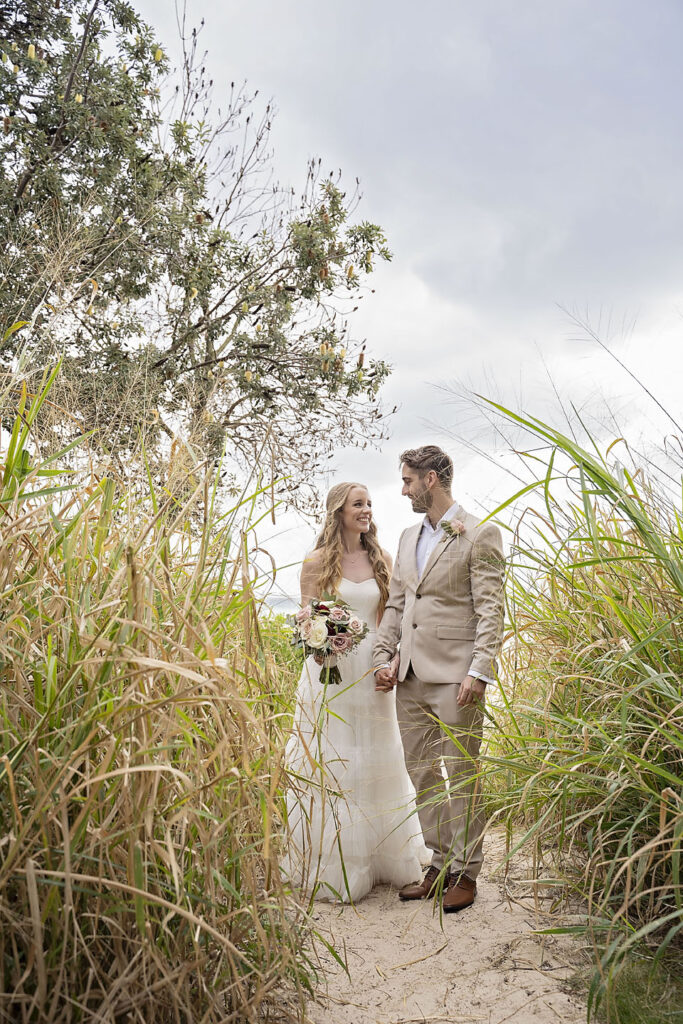 Cylinder Beach ceremony Straddie by elope brisbane