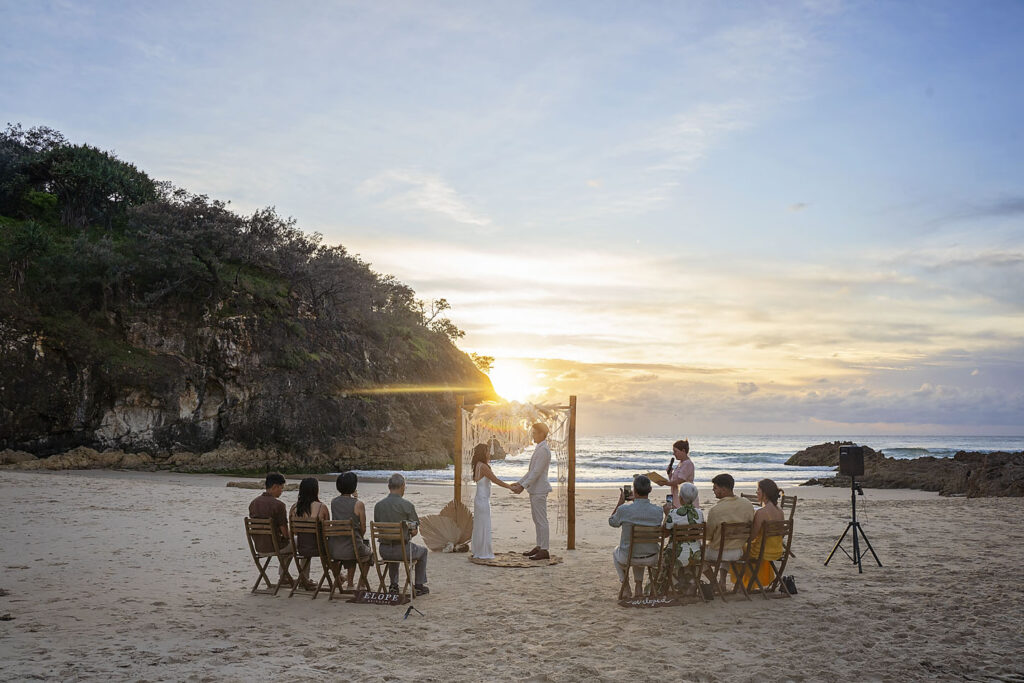 point lookout ceremony Straddie by elope brisbane