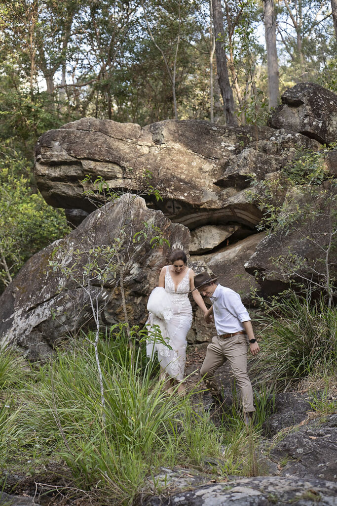 adventure elopement Australian bush with Elope Brisbane