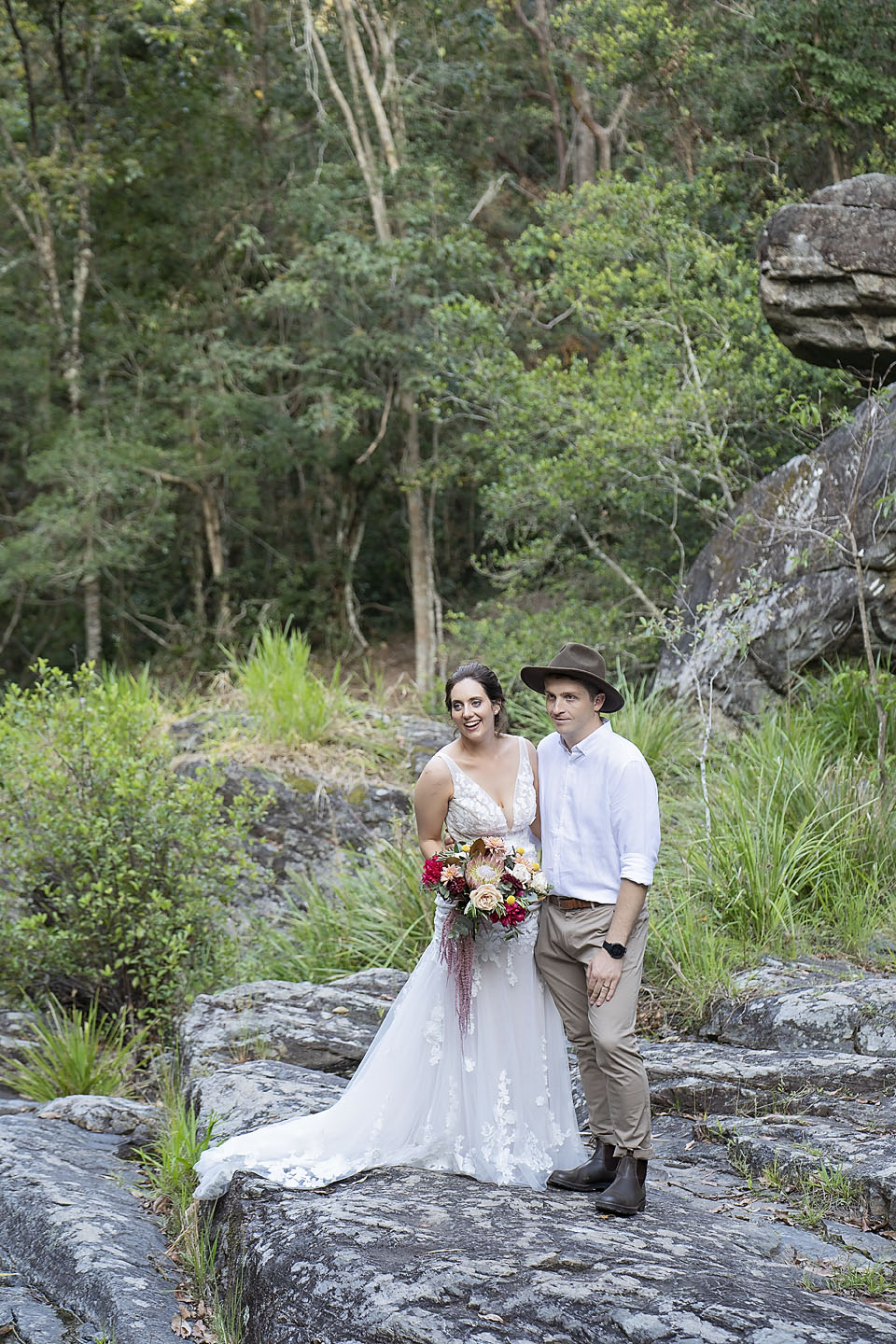 adventure elopement Australian bush with Elope Brisbane