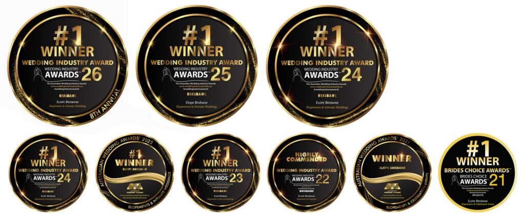 Australian Wedding Industry Awards Brisbane Elopements Winner 2026